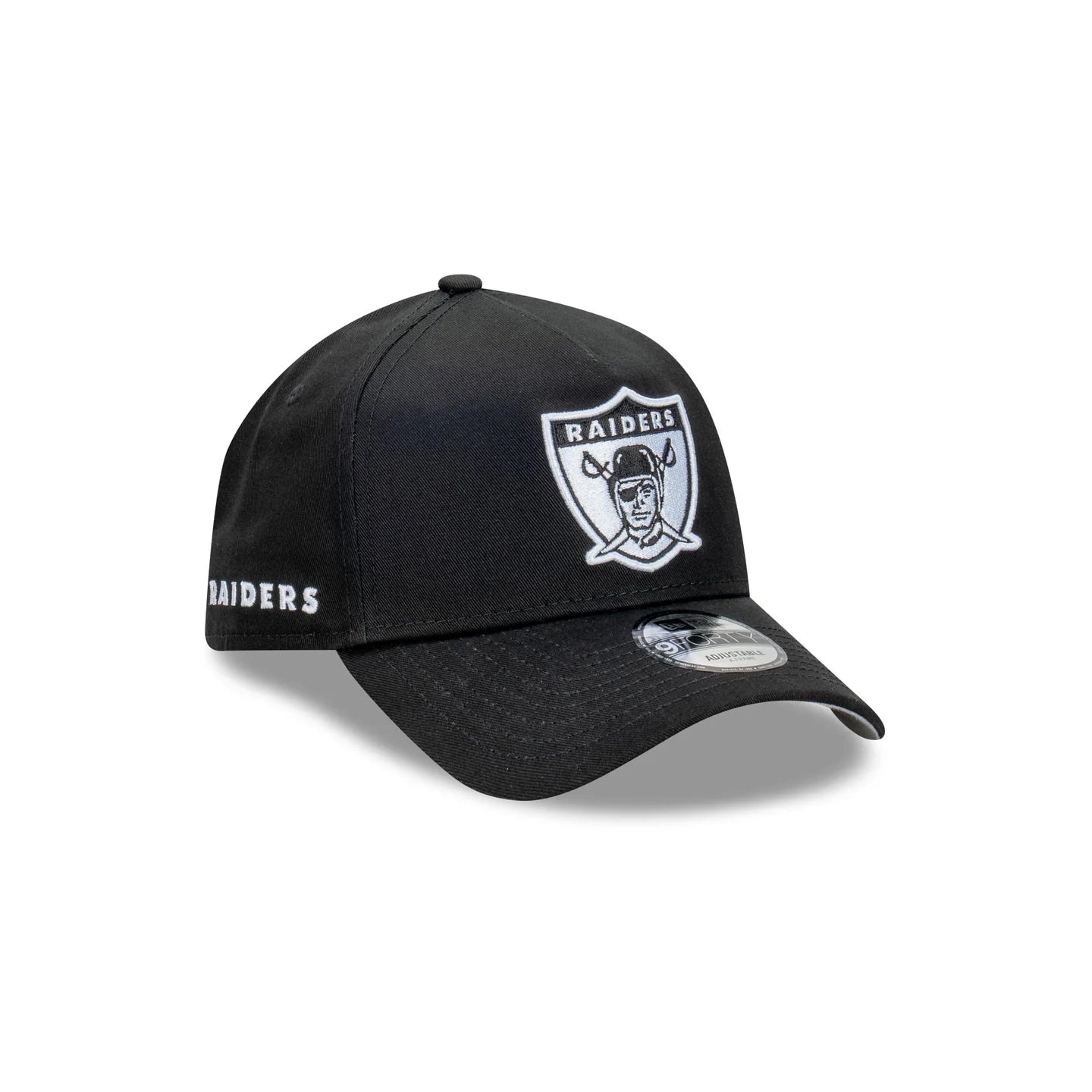 Las Vegas Raiders Hat - Classic Black 9Forty A-Frame NFL Snapback Cap - New Era